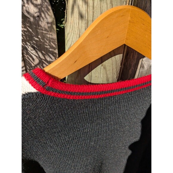 Holiday Time Ugly Christmas Sweater Snowman Tree Sled Multicolor XL Grandma - Picture 11 of 12